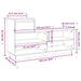 Pantofar, 110x34x61 cm, lemn masiv de pin - WALTI WALTI