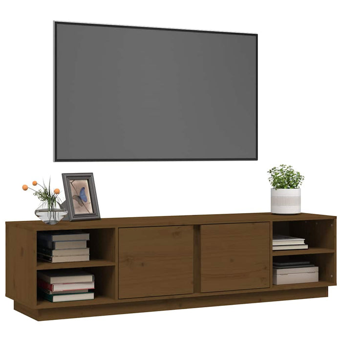 Comodă TV, maro miere, 156x40x40 cm, lemn masiv de pin WALTI