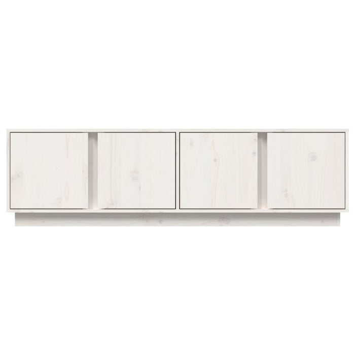Comodă TV, alb, 140x40x40 cm, lemn masiv de pin - WALTI WALTI