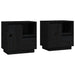 Noptiere, 2 buc., negru, 50x34x50 cm, lemn masiv de pin - WALTI WALTI