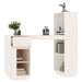 Birou, alb, 110x53x117 cm, lemn masiv de pin - WALTI WALTI