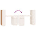 Birou, alb, 110x53x117 cm, lemn masiv de pin - WALTI WALTI