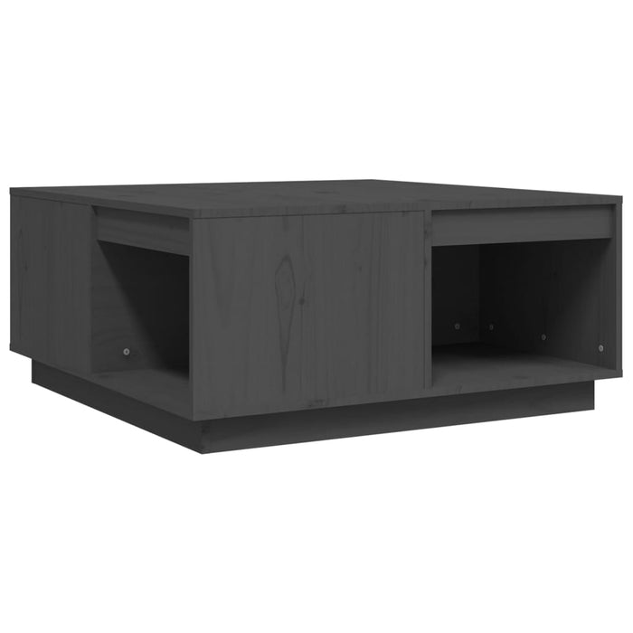 Măsuță de cafea, gri, 80x81x36,5 cm, lemn masiv de pin - WALTI WALTI