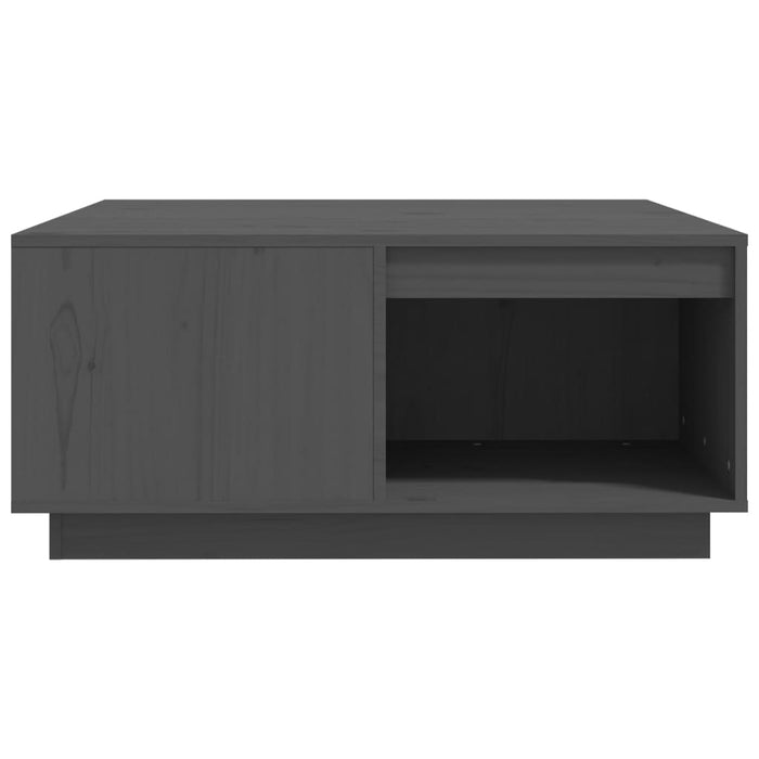 Măsuță de cafea, gri, 80x81x36,5 cm, lemn masiv de pin - WALTI WALTI