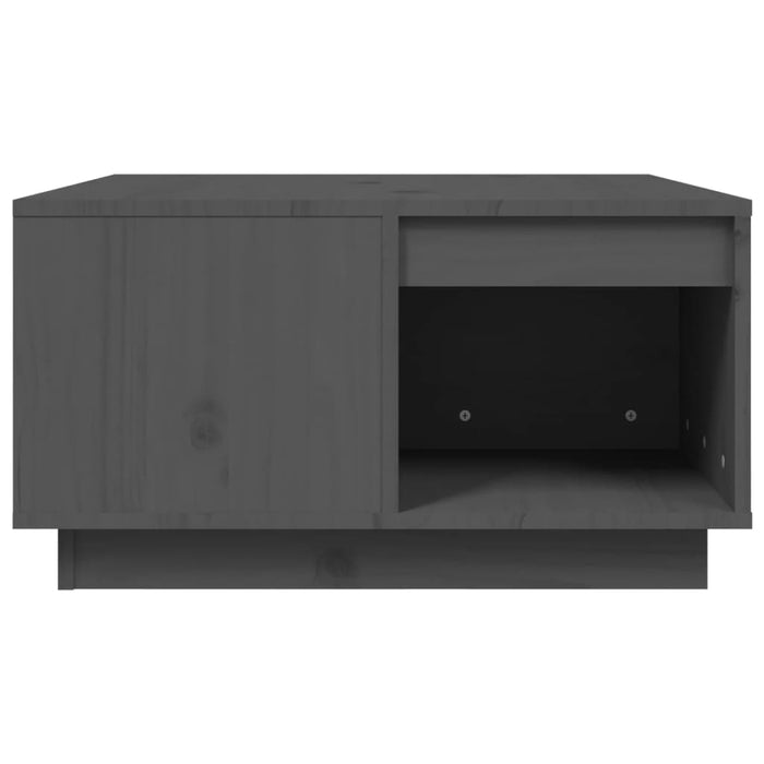 Măsuță de cafea, gri, 60x61x32,5 cm, lemn masiv de pin - WALTI WALTI