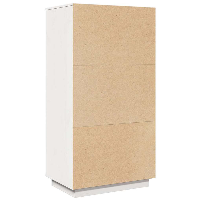 Dulap înalt, alb, 60x40x116,5 cm, lemn masiv de pin WALTI