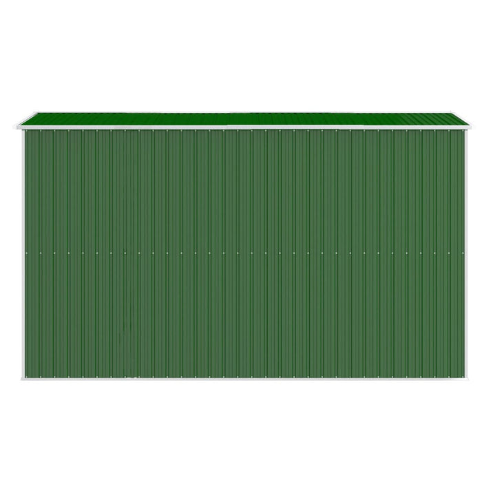 Șopron de grădină, verde, 192x357x223 cm, oțel zincat - WALTI WALTI