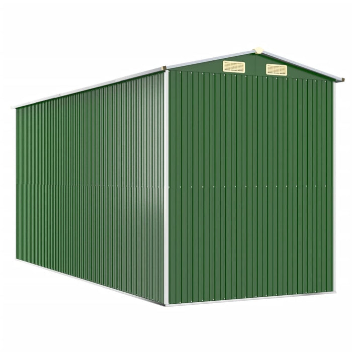 Șopron de grădină, verde, 192x440x223 cm, oțel zincat - WALTI WALTI