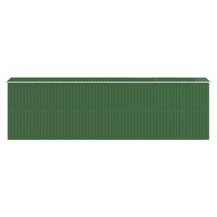 Șopron de grădină, verde, 192x606x223 cm, oțel zincat - WALTI WALTI