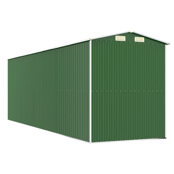 Șopron de grădină, verde, 192x606x223 cm, oțel zincat - WALTI WALTI
