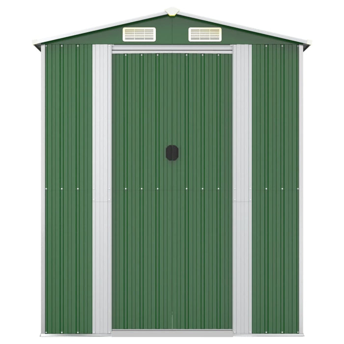 Șopron de grădină, verde, 192x689x223 cm, oțel zincat - WALTI WALTI