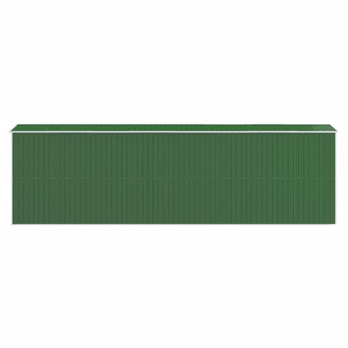 Șopron de grădină, verde, 192x689x223 cm, oțel zincat - WALTI WALTI