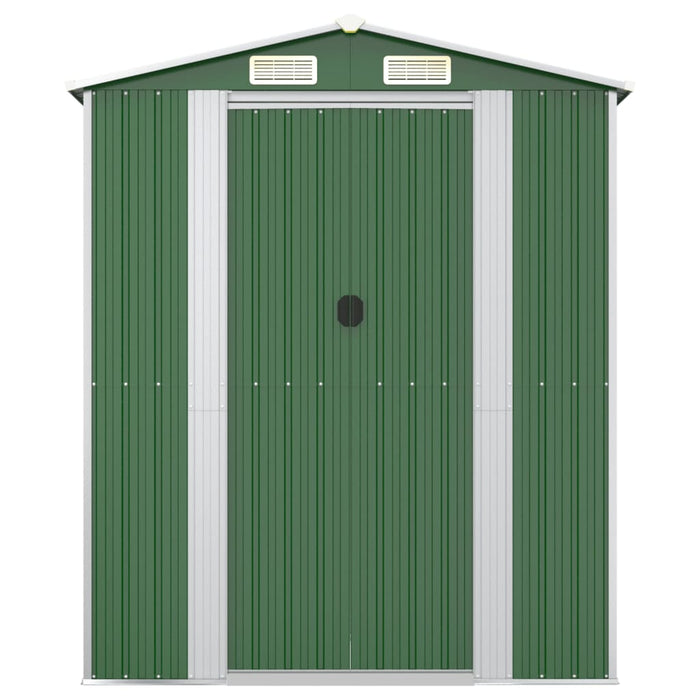 Șopron de grădină, verde, 192x772x223 cm, oțel zincat - WALTI WALTI