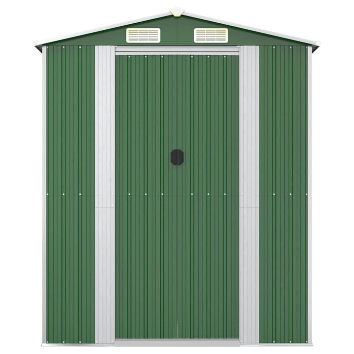 Șopron de grădină, verde, 192x855x223 cm, oțel zincat - WALTI WALTI