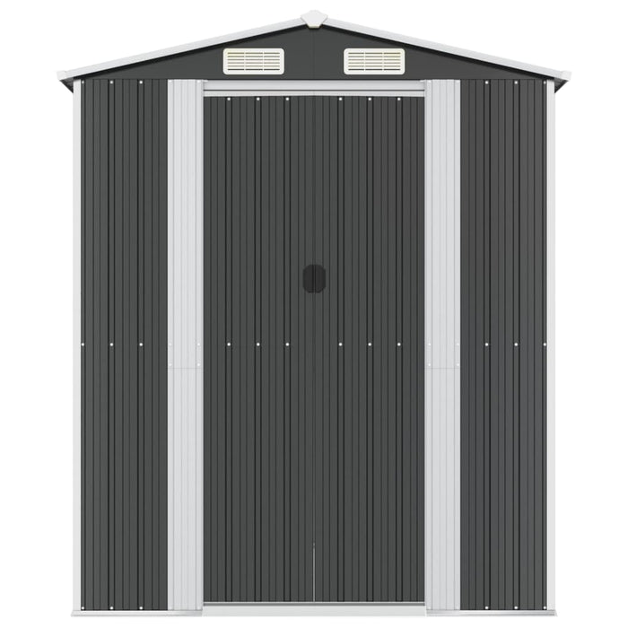 Șopron de grădină, antracit, 192x855x223 cm, oțel galvanizat WALTI