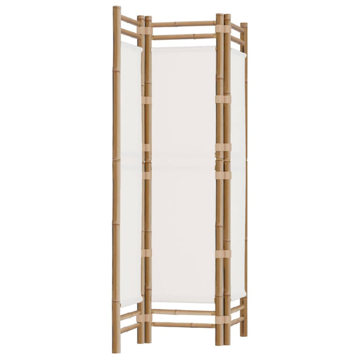 Separator de cameră pliabil cu 3 panouri 120 cm bambus și pânză - WALTI WALTI
