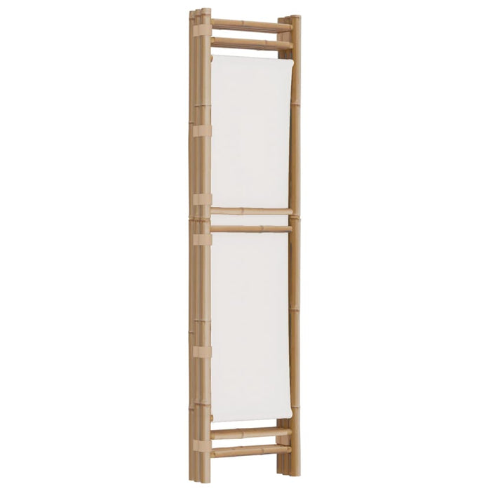 Separator de cameră pliabil cu 3 panouri 120 cm bambus și pânză - WALTI WALTI