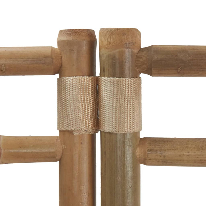 Separator de cameră pliabil cu 3 panouri 120 cm bambus și pânză - WALTI WALTI