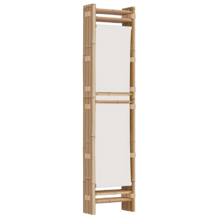 Separator de cameră pliabil cu 4 panouri 160 cm bambus și pânză - WALTI WALTI
