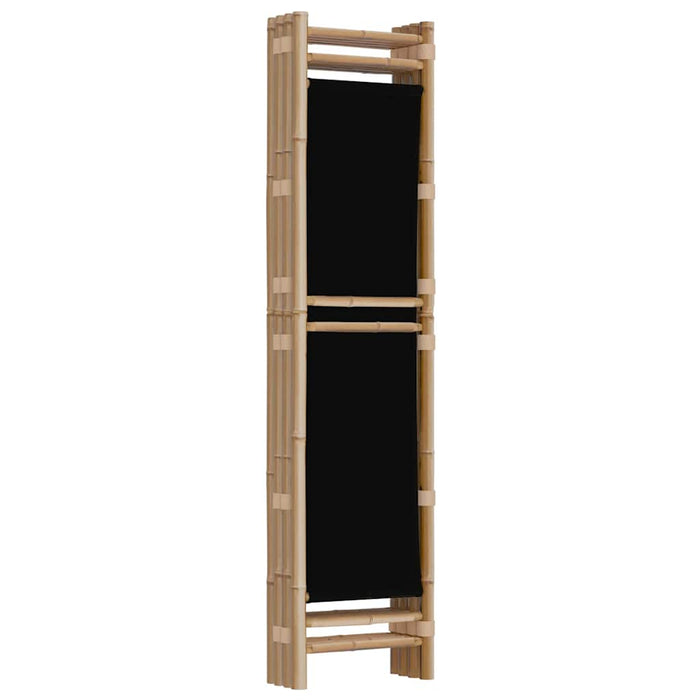 Separator de cameră pliabil cu 4 panouri 160 cm bambus și pânză - WALTI WALTI