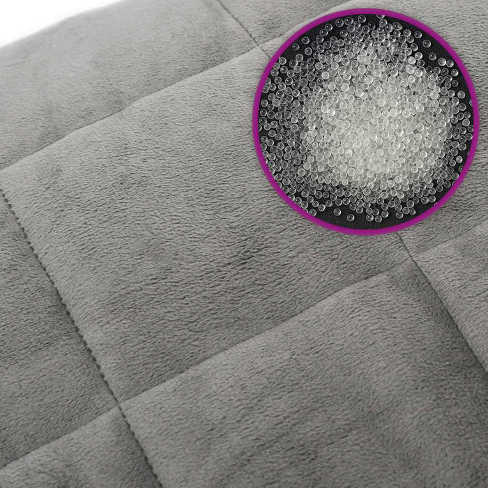 Pătură cu greutăți, gri, 120x180 cm, 9 kg, material textil - WALTI WALTI