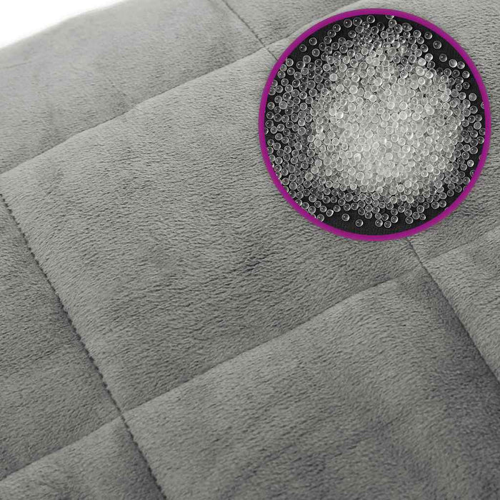 Pătură cu greutăți, gri, 150x200 cm, 7 kg, material textil - WALTI WALTI