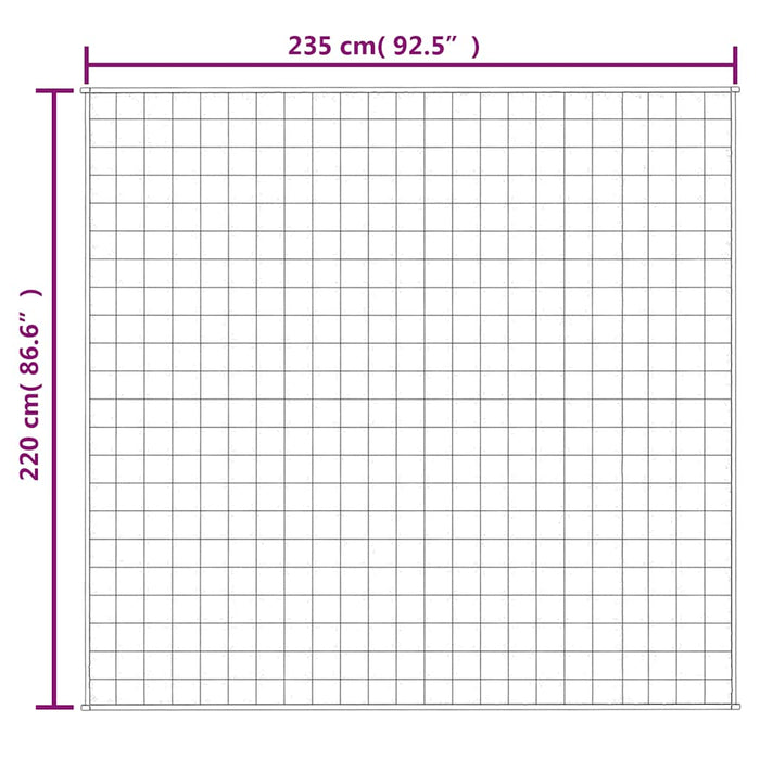 Pătură cu greutăți, gri, 200x235 cm, 11 kg, material textil - WALTI WALTI
