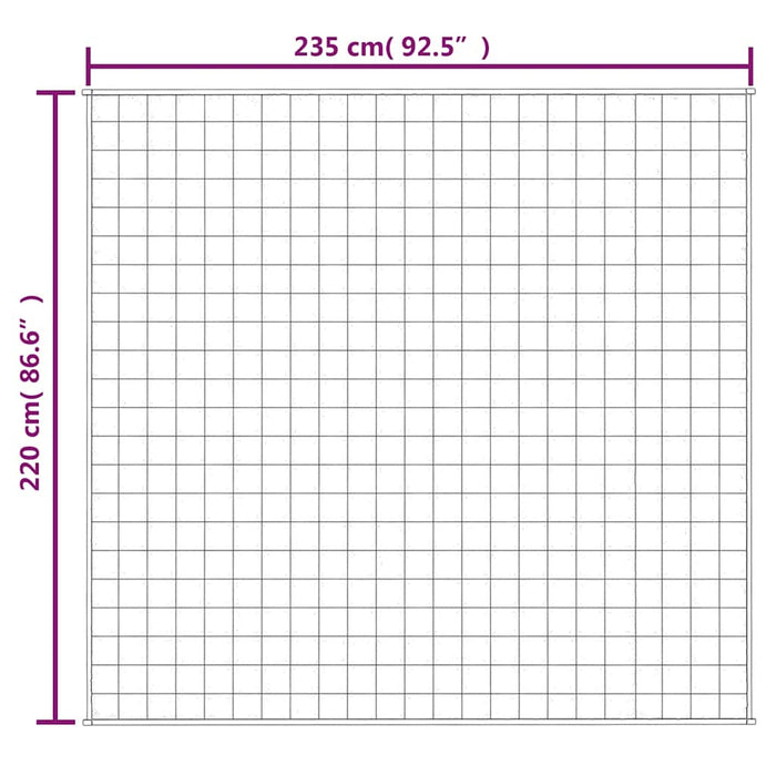 Pătură cu greutăți, gri, 200x235 cm, 15 kg, material textil - WALTI WALTI