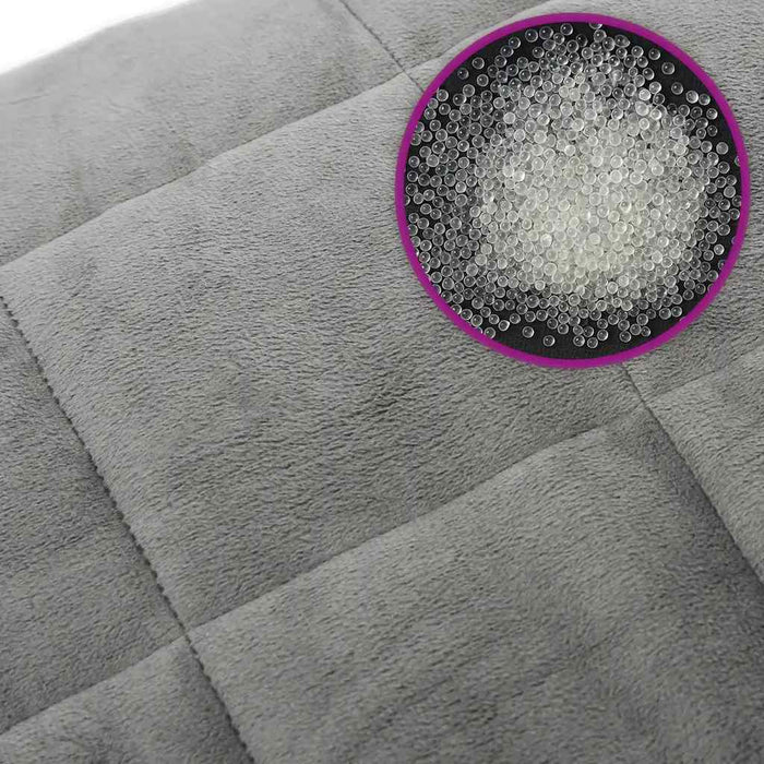 Pătură cu greutăți, gri, 200x260 cm, 15 kg, material textil - WALTI WALTI