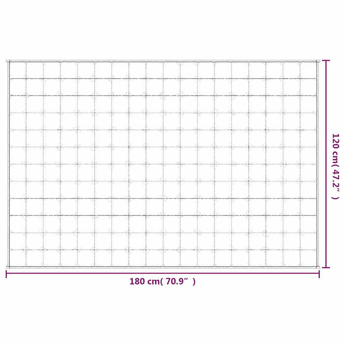 Pătură cu greutăți, albastru, 120x180 cm, 5 kg, material textil - WALTI WALTI