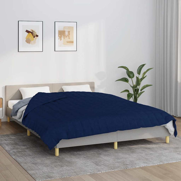 Pătură anti-stres, albastru, 200x200 cm, 13 kg, material textil - WALTI WALTI