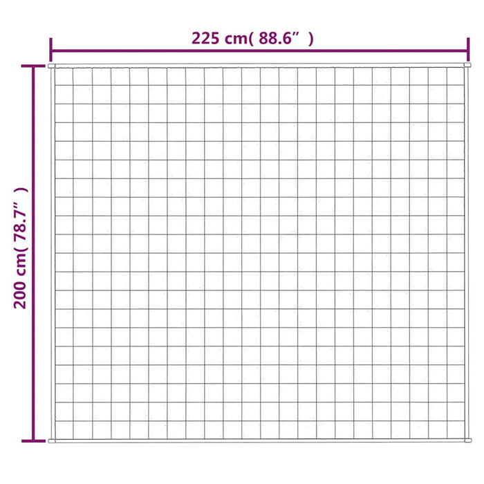 Pătură cu greutăți, albastru, 200x225 cm, 9 kg, material textil - WALTI WALTI