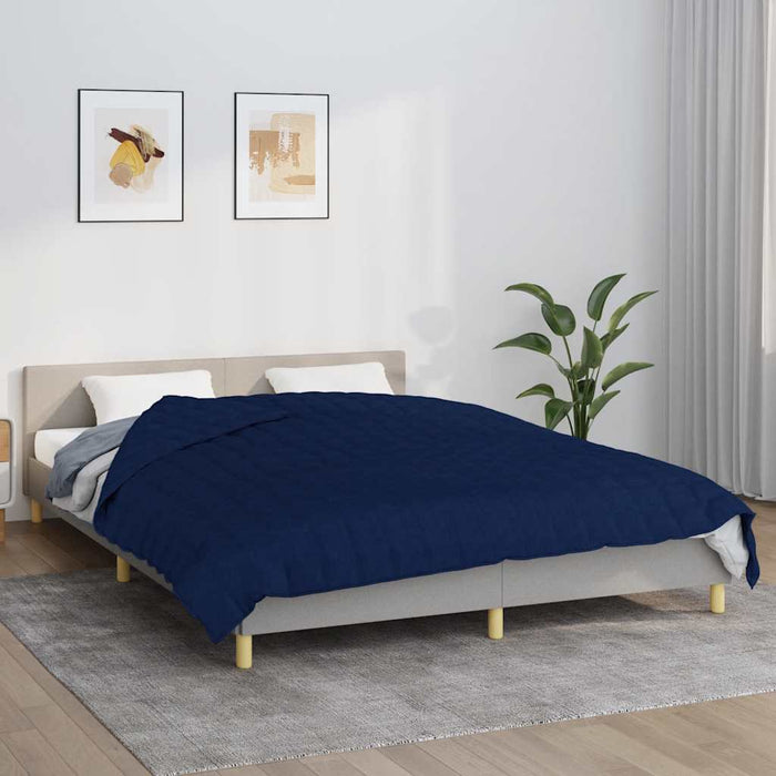 Pătură cu greutăți, albastru, 200x225 cm, 9 kg, material textil - WALTI WALTI