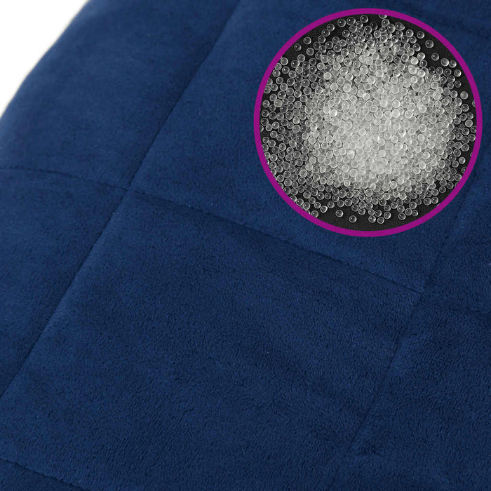 Pătură cu greutăți, albastru, 220x260 cm, 11 kg, textil - WALTI WALTI