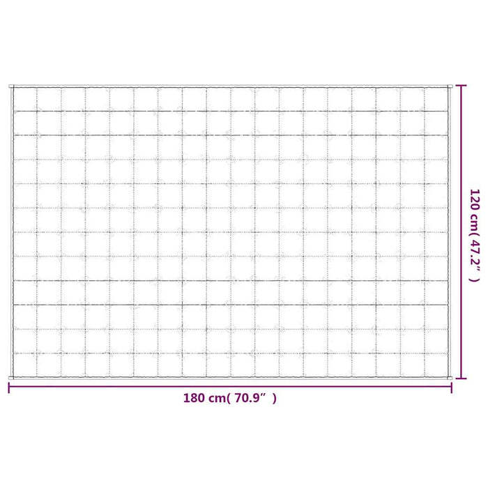 Pătură cu greutăți, crem deschis, 120x180 cm, 5 kg, textil - WALTI WALTI