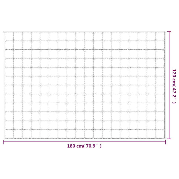 Pătură cu greutăți, crem deschis, 120x180 cm, 9 kg, textil - WALTI WALTI