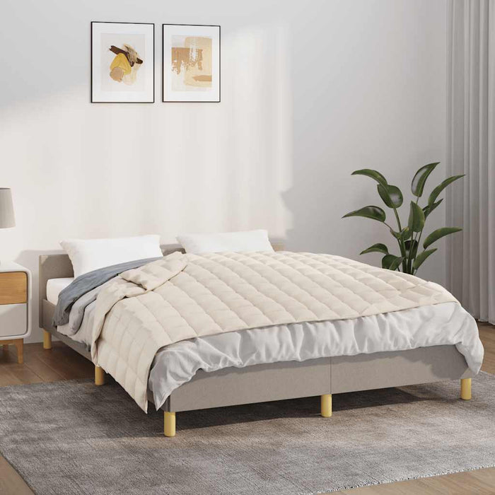 Pătură cu greutăți, crem deschis, 138x200 cm, 6 kg, textil - WALTI WALTI