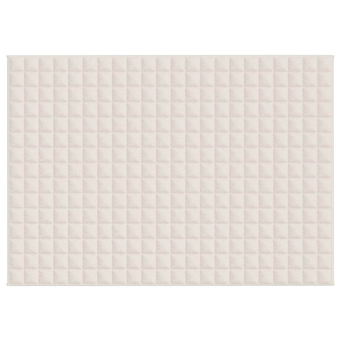 Pătură cu greutăți, crem deschis, 155x220 cm, 11 kg, textil - WALTI WALTI