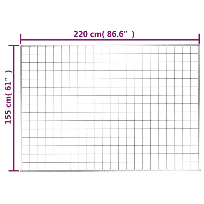 Pătură cu greutăți, crem deschis, 155x220 cm, 11 kg, textil - WALTI WALTI