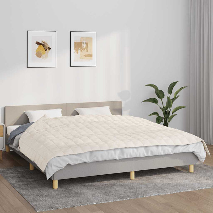 Pătură cu greutăți, crem deschis, 155x220 cm, 11 kg, textil - WALTI WALTI