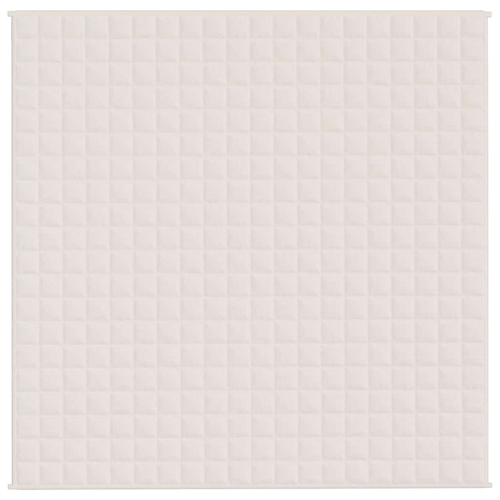 Pătură cu greutăți, crem deschis, 200x200 cm, 9 kg, textil - WALTI WALTI