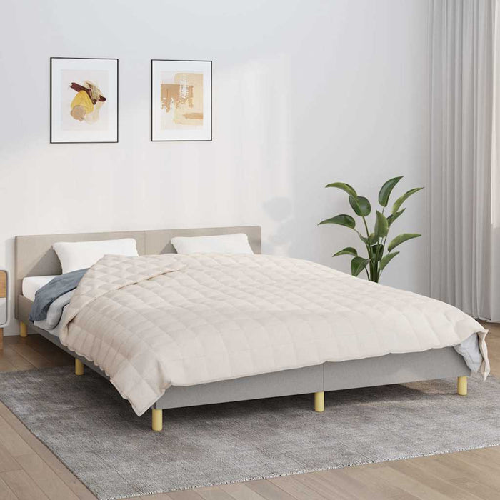 Pătură cu greutăți, crem deschis, 200x225 cm, 13 kg, textil - WALTI WALTI