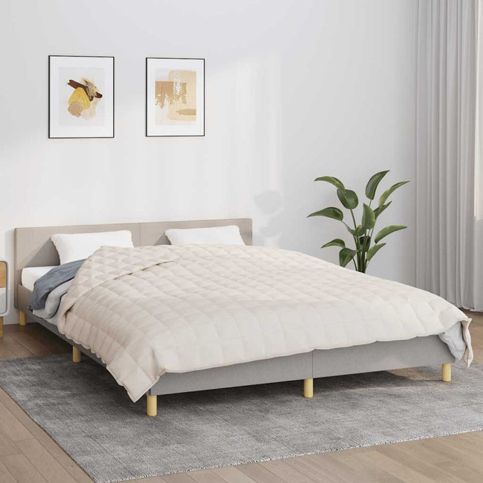 Pătură cu greutăți, crem deschis, 220x235 cm, 11 kg, textil - WALTI WALTI