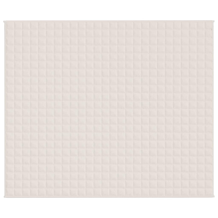 Pătură cu greutăți, crem deschis, 220x260 cm, 15 kg, textil - WALTI WALTI