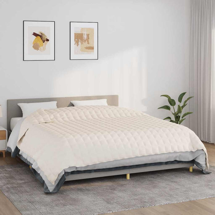 Pătură cu greutăți, crem deschis, 220x260 cm, 15 kg, textil - WALTI WALTI