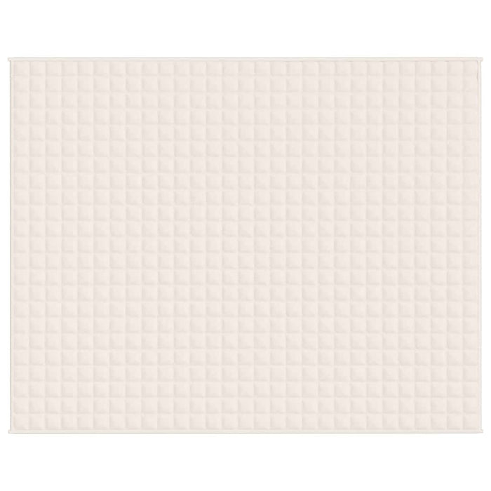 Pătură cu greutăți, crem deschis, 235x290 cm, 11 kg, textil - WALTI WALTI