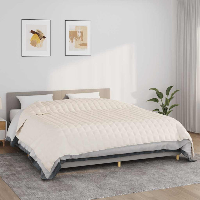 Pătură cu greutăți, crem deschis, 235x290 cm, 15 kg, textil - WALTI WALTI