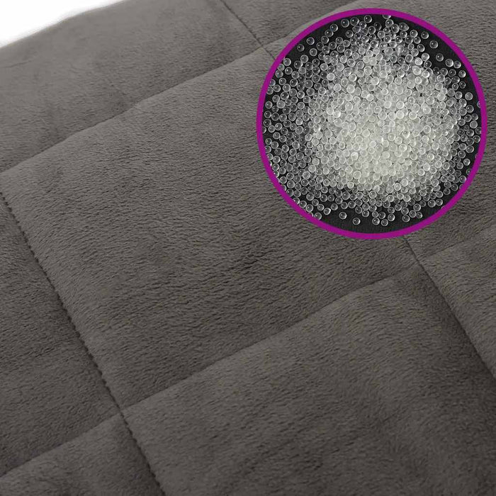 Pătură cu greutăți, gri, 200x200 cm, 13 kg, material textil - WALTI WALTI