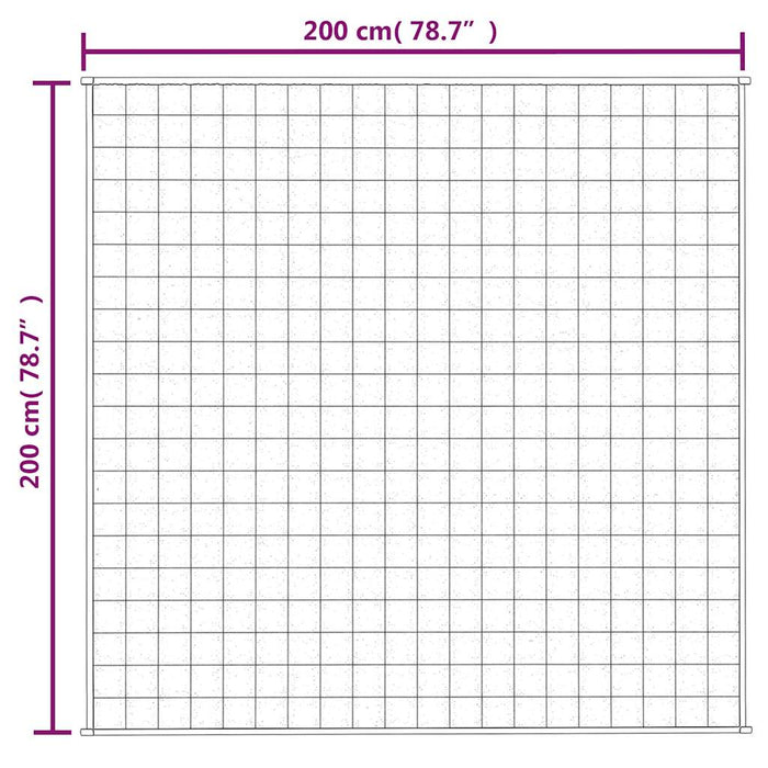 Pătură cu greutăți, gri, 200x200 cm, 13 kg, material textil - WALTI WALTI