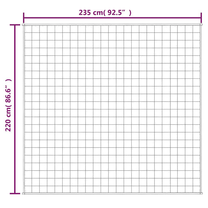Pătură cu greutăți, gri, 200x235 cm, 11 kg, material textil - WALTI WALTI